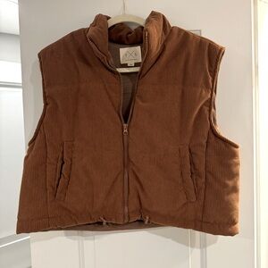 Thread & Supply Tan Puffer Vest